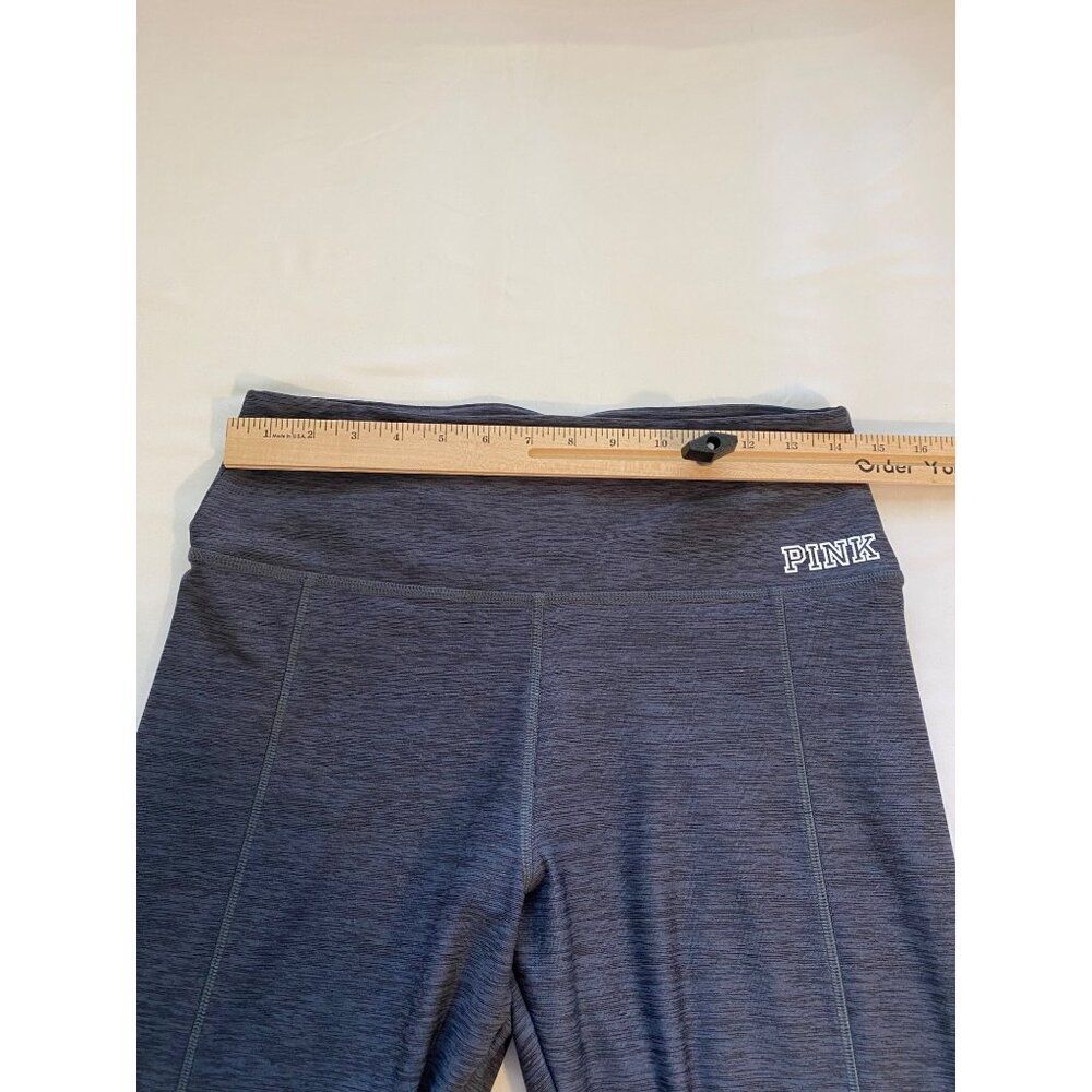 Victorias Secret Pink Ultimate Leggings Women L Gray Mesh Detail Gym Yoga Lounge - Picture 5 of 16